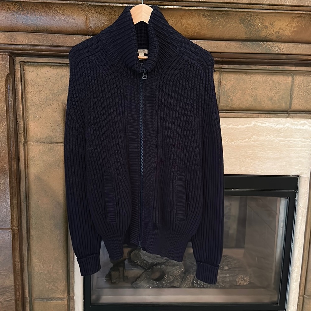 Burberry Knit Jacket Sweater, size S